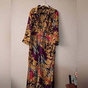 Elegant Vibrant Multiple Colors Women's Long  Dress L